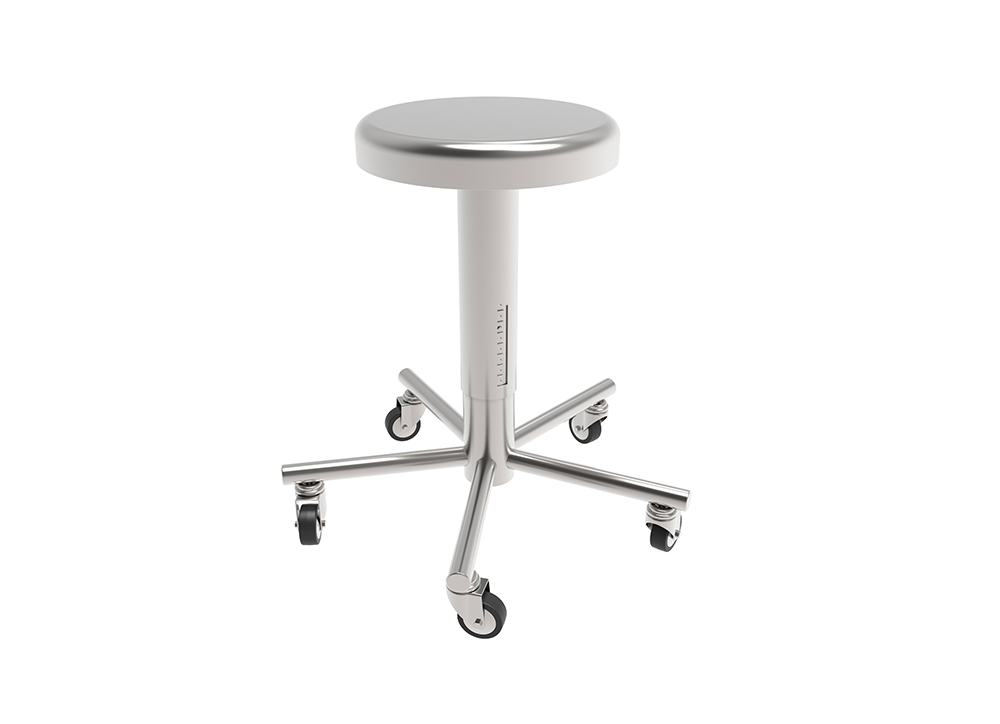 STOOL-ON-CASTORS
